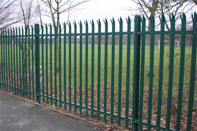 High Strength Palisade Fence Powder Coated Industrial Euro Style Fence Panel Anti Rust Palisades Fence For Sale