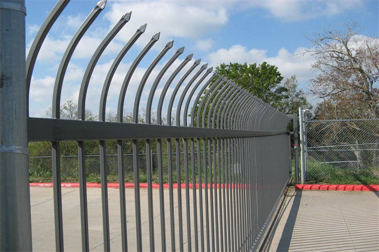 Durable Metal Steel Residential Border Garden Security 6ft Angle Iron Europe Palisade Fence And Gate