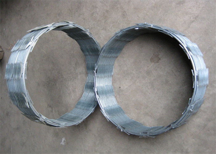 Flat Wrap Welded Razor Wire Mesh Double Coil Concertina High Security Galvanize