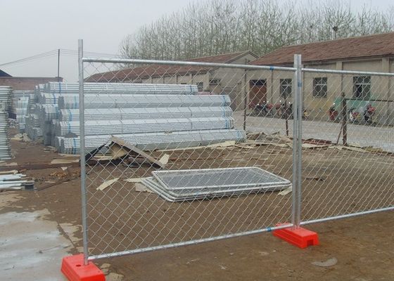 Leicht zusammengebauter tragbarer Kettenglied-Zaun mit kohlenstoffarmem Stahldraht-Material